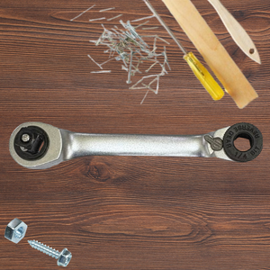 60T X 90mmL DIY ODM OEM Stubby Ratchet Handle Double Head Made in Taiwan ITA <b>Tools</b> - Product Image 1