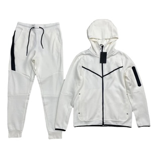 Élégant Cozy Motion Hommes Polaire Survêtement Chaud Confortable Hiver Actif Style de Vie Streetwear Solide Plus La Taille Jogging Ensemble - Product Image 2