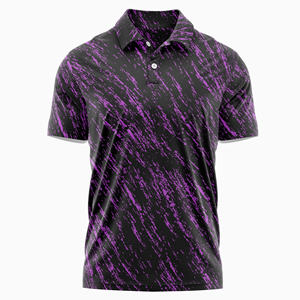 Camiseta de Polo de Golf para hombre de calidad de lujo de Vietnam bordado personalizado e impresión de logotipo en tela de jersey de poliéster Spandex - Product Image 6