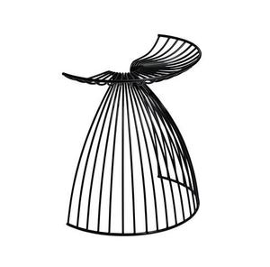 Taburete Industrial de Hierro Metálico con Acabado Negro, Perfecto para el Hogar, Sala de Estar, Muebles Decorativos, Otomanas y Taburetes - Product Image 2