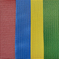 Tissu coloré de maille de polyester enduit de PVC de Teslin de textile de 1100D pour le trampoline élastique de lit, salon de chaise de plage