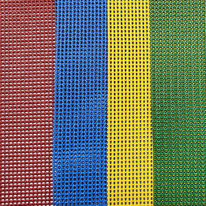 Tissu coloré de maille de polyester enduit de PVC de Teslin de textile de 1100D pour le trampoline élastique de <span class=keywords><strong>lit</strong></span>, salon de chaise de plage - Product Image 3