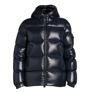 Veste d'hiver longue pour homme, coupe régulière, en toile, coupe-vent, rembourrage matelassé chaud à haute couverture, devant - Product Image 1