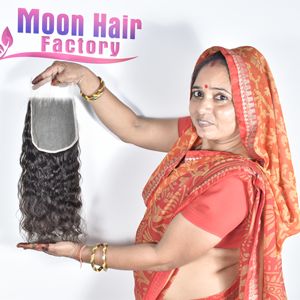 Livraison rapide, prix de gros, cheveux vierges Remy de haute qualité, fermeture bouclée, tissage, produit agréable, aspect naturel, prix de gros par l'exportation - Product Image 5