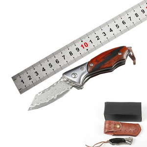 Cuchillo de cocina de hoja fija de acero de Damasco forjado duradero mango de madera proveedor de diseño OEM grado Industrial profesional de Pakistán - Product Image 4