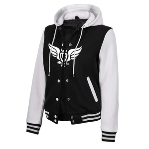 เสื้อแจ็กเก็ตมีฮู้ดปักลายที่มีความยาวสั้นคอตั้งระบายอากาศได้ดีเป็นมิตรกับสิ่งแวดล้อม - Product Image 1