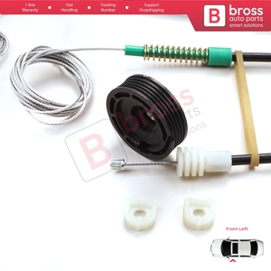 ชุดซ่อมตัวปรับกระจกหน้าต่าง BWR1000 ด้านซ้าย สำหรับ C70 MK1 872 ปี 1996-2002 รถคูเป้ 2 ประตู 9467884 - Product Image 6