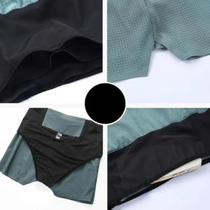 Short de sport Short de fitness double couche deux pièces pour homme Pantalon de course de fond Pantalon trois-quarts à séchage rapide - Product Image 3