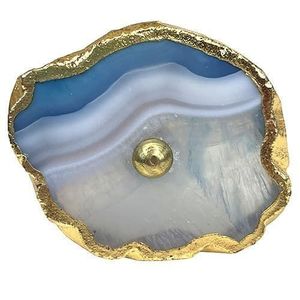 European Set Natural Agate Stone Drawer Cabinet <b>Knobs</b> <b>for</b> Kitchen <b>Dresser</b> Wardrobe Home Bar <b>for</b> Bedroom Living Room Furniture - Product Image 1