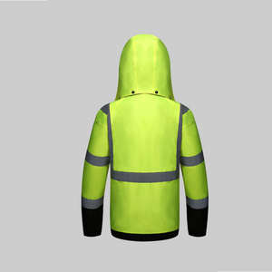 OEM ODM Hombres Chaqueta DE SEGURIDAD reflectante Transpirable Impermeable Tallas grandes Hi Vis Anti-Static Hoodie Precio al por mayor para la venta - Product Image 5