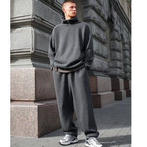 Ensemble de survêtement pour homme, pantalon large, molleton 550 GSM, sweat-shirts amples, pantalon de jogging, ensemble de survêtement ample pour homme - Product Image 1