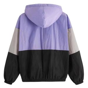 Chaquetas cortavientos de alta calidad para mujer, chaqueta con capucha deportiva básica lisa con logotipo personalizado para entrenamiento físico, correr, ocio - Product Image 2