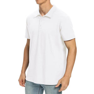Polo bordado personalizado para hombre, camiseta de corte clásico, transpirable, estampado informal, absorbe la humedad, polos de manga corta para hombre - Product Image 2