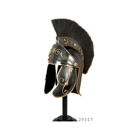 Casque d'armure d'Achille de Troie avec plume