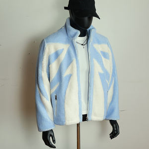 Veste en polaire sherpa sur mesure OEM, vente en gros, streetwear, hip hop, veste en polaire sherpa d'hiver pour homme, pour l'extérieur - Product Image 2