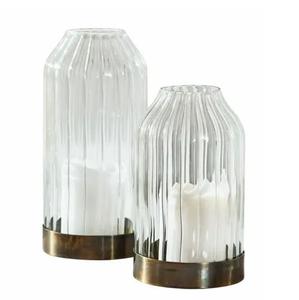 Porte-bougie moderne en métal côtelé, forme d'arbre réversible, décoration de mariage, décoration intérieure et extérieure, centre de table - Product Image 1