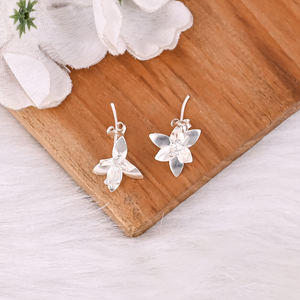 Pendientes de Plata de Ley 925 con Estilo Vintage Elegante, Regalos de Boda, Joyería de Diseño, Pendientes Florales - Product Image 2