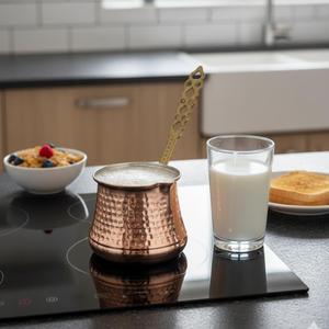 <b>Set</b> of Vintage Copper Milk Jug & Coffee <b>Pot</b> Luxury & Classic Glass Ceramic Plastic & Metal Drinkware for <b>Tea</b> & Turkish Coffee - Product Image 2