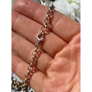 Collier vintage tendance Eddie Secatero en agate, argent sterling, diamant et perle, serti clos, plaqué rhodium, chaînes pour fiançailles - Product Image 5