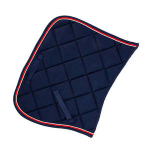 Sous-selle de saut d'obstacles personnalisée et confortable, motif croisé scintillant, doublure en tissu couleur or rose - Fabricant d'équipements équestres - Product Image 6