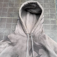 Meilleur sweat à capuche en polaire d'hiver avec broderie 3D, design vintage tendance 2026, épais, unisexe, polyester/coton, couleur et logo personnalisables