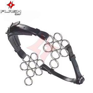 Fait sur mesure anatomique Stubben cuir rembourré Hackamore culotte de rembourrage doux Construction en acier inoxydable néerlandais Gag équitation - Product Image 4