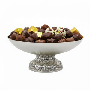 Bol à chocolat élégant en cuivre martelé, finition or rose, plat à bonbons en métal pour la décoration de la maison, mariage ou présentation de desserts - Product Image 2