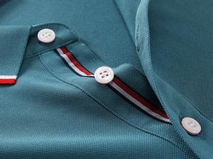 เสื้อยืดกอล์ฟทรงพอดีตัวลำลองสำหรับผู้ชายเสื้อโปโลระบายอากาศได้ดีขนาดพลัสไซส์ - Product Image 3