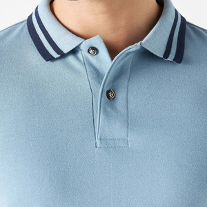 Polo informal de manga corta para hombre, novedad de verano al por mayor, camiseta de talla europea de negocios con solapa transpirable a la moda - Product Image 4