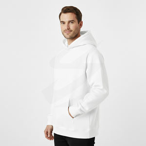 Sudadera con Capucha de Forro Polar para Hombre, Sudadera Lisa Básica de Estilo Urbano, Diseño Personalizado, Suministro de Fábrica al por Mayor OEM - Product Image 4
