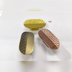 Tiradores de Cajones Ovalados de Lujo, Manijas para Gabinetes, Metal Dorado, Bronce, Oro Rosa, Herrajes para Muebles, Precio de Proveedor Mayorista - Product Image 2