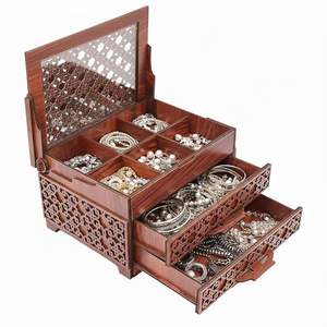 Eco Conscious Customizable Wooden Jewelry <b>Box</b> with Customized Design for Retail Stores <b>Gift</b> Shops and Bulk Orders - Product Image 1