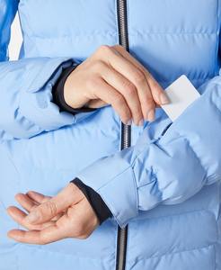 Abrigo de invierno personalizado de talla grande para mujer con decoración impresa Chaqueta acolchada de pato blanco - Product Image 5