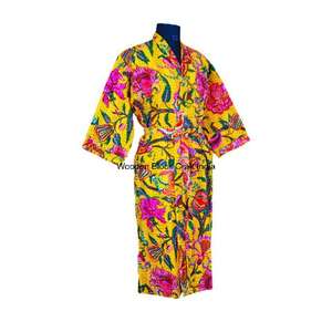 Nouvelle arrivée Veste matelassée pour femmes Imprimé floral Fait main Kantha matelassé 100% coton biologique Manches trois quarts Printemps Automne - Product Image 5