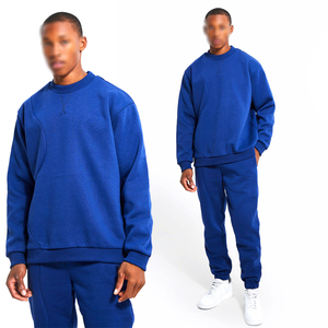 Costumes de survêtement bleus confortables de haute qualité fabriqués au Pakistan meilleure vente vêtements d'entraînement de gymnastique costumes de survêtement d'hiver solides et écologiques - Product Image 6