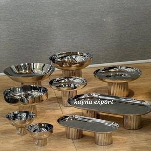 Nouvelle collection de bols à fruits et à en-cas en métal poli, écologiques, modernes et luxueux pour les hôtels, les restaurants, la décoration de table - Product Image 3