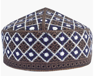 Islámico Kufi-Gorro con calavera bordada para hombre y mujer, gorrito colorido con bordado de Kufi, gorrito de punto, gorros de verano - Product Image 2