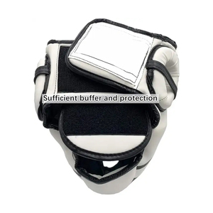 Couvre-chef de boxe en PU réglable et durable Système de sangle sécurisée Respirant pour hommes femmes jeunes Entraînement professionnel au combat d'entraînement - Product Image 4