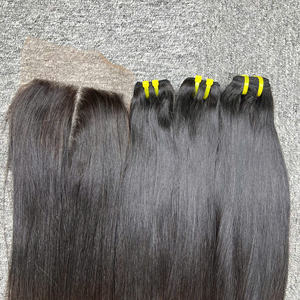 High Quality 100% Vietnam Raw Virgin Remy Hair Extensions Brown Tip Bone Straight Chinese Hair <b>Weaving</b> Extensions <b>Machine</b> Double - Product Image 1