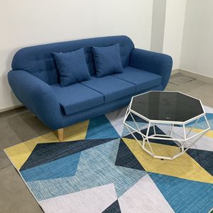 NAVA 180x80cm SFB68035 Blue Tufted <b>Sofa</b> <b>Bench</b> - Product Image 3