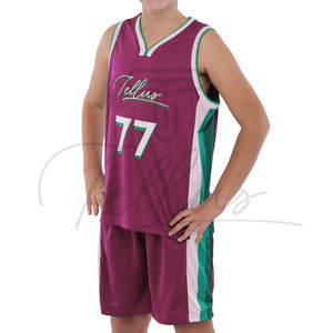 New Design <b>Basketball</b> Uniforms Hot Selling <b>Basketball</b> Wear <b>Kids</b> Quick Dry Sublimated <b>Basketball</b> Uniform Set - Product Image 5