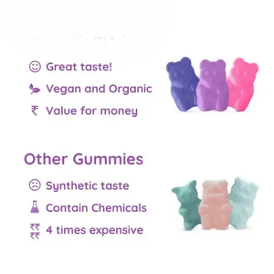 Gomitas de Melatonina Veganas Sin Gluten con Sabor a Bayas Silvestres, Paquete de 30 Unidades, Calidad Garantizada, Alivio del Estrés y Mejora del Sueño para Adultos - Product Image 3