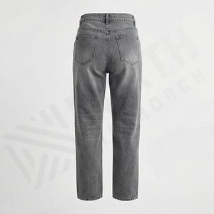 Custom Made <b>Women</b> High Waist Fashionable Oversize <b>Baggy</b> Pant <b>Jeans</b> Breathable Denim Pocket Ladies Premium Trendy Fashion Wear - Product Image 2