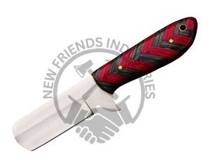 Couteau de boucher artisanal en acier à haute teneur en carbone avec étui, lame fixe, couteau de cowboy EDC pour le dépecage, camping, chasse, bricolage, OEM - Product Image 2