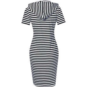 Personalizado de manga corta Casual hasta la rodilla señoras vestidos de carrera precio barato algodón suelto Oficina mujeres vestidos de carrera - Product Image 6