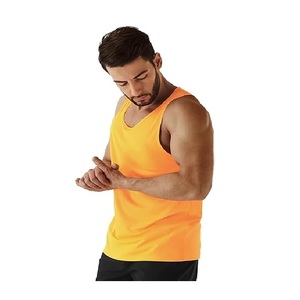 Nouveau design décontracté couleur unie pour hommes 100% coton manches en jersey simple moins col rond débardeur pour hommes du Bangladesh meilleur prix - Product Image 3
