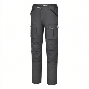 Pantalons de travail confortables et durables en coton extensible à 100% pour garçons - Product Image 2