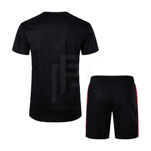 Vêtements d'hiver de marque pour hommes, ensemble 2 pièces, t-shirt à manches courtes imprimé respirant et short à séchage rapide, survêtement masculin - Product Image 2