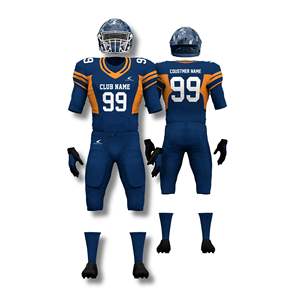 Uniformes de fútbol americano por sublimación juvenil, diseño personalizado, 100% poliéster, tela transpirable, conjuntos de camisetas para equipo - Product Image 1