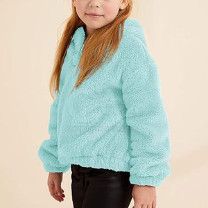 High Quality Kids <b>Hoodies</b> Casual Pullover Style for Outdoor Use Color Contrast with Hooded Collar - Product Image 4